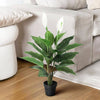 30 In. Real Touch White Artificial Peace Lily Plant Spathiphyllum in Pot