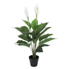 30 In. Real Touch White Artificial Peace Lily Plant Spathiphyllum in Pot