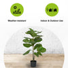39.37 In. Green Ficus Lyrata Indoor Outdoor Plastic Artificial Plant with Pot
