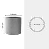 13 In. D Raw Concrete Outdoor Planter, Flower Pot, Modern round Plant Pot for Garden with Drainage Hole