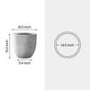 17 In. D round Raw Concrete Modern Planter, Outdoor Flower Pot, Plant Pot with Drainage Hole, Plug for Garden